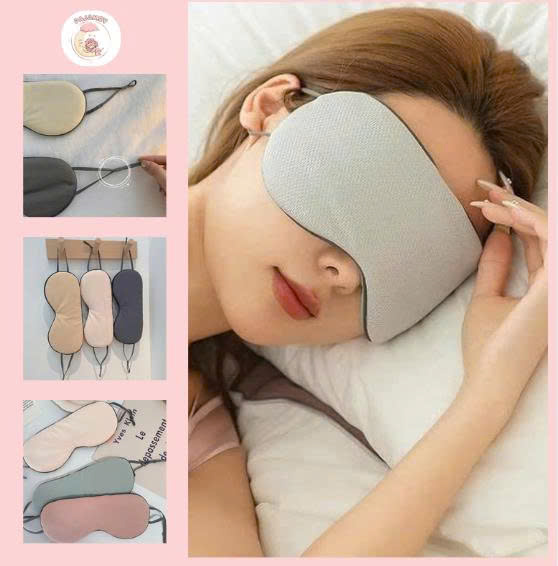 Bịt Mắt Ngủ Có Gel Làm Mát, Che Mắt Ngủ Giúp Thư Giãn Bảo Vệ Mắt Chống Chói Mắt Khi Ngủ